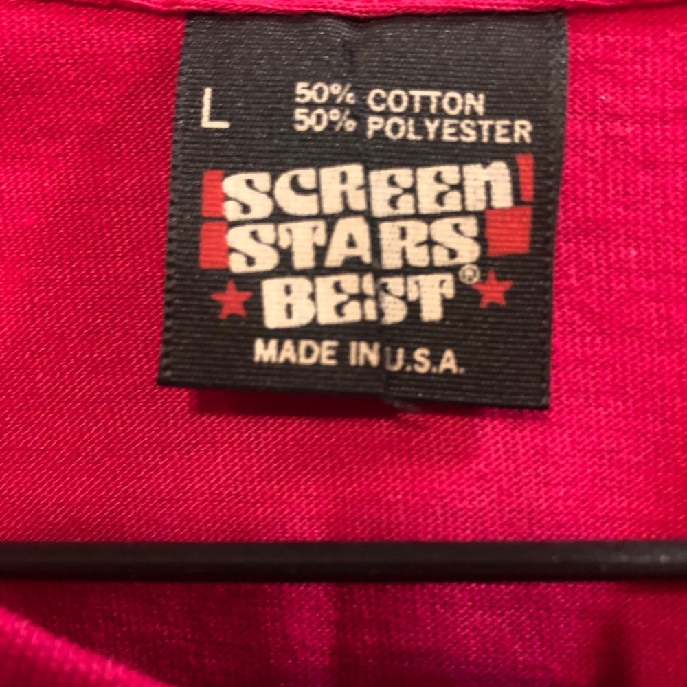 SCREEN STARS BEST PINK SURF HAWAII T-SHIRT - Picture 4 of 4